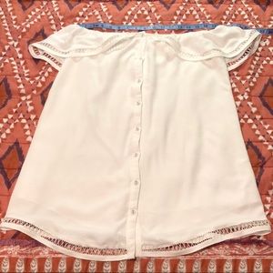 L.A. Hearts white off the shoulder mini dress